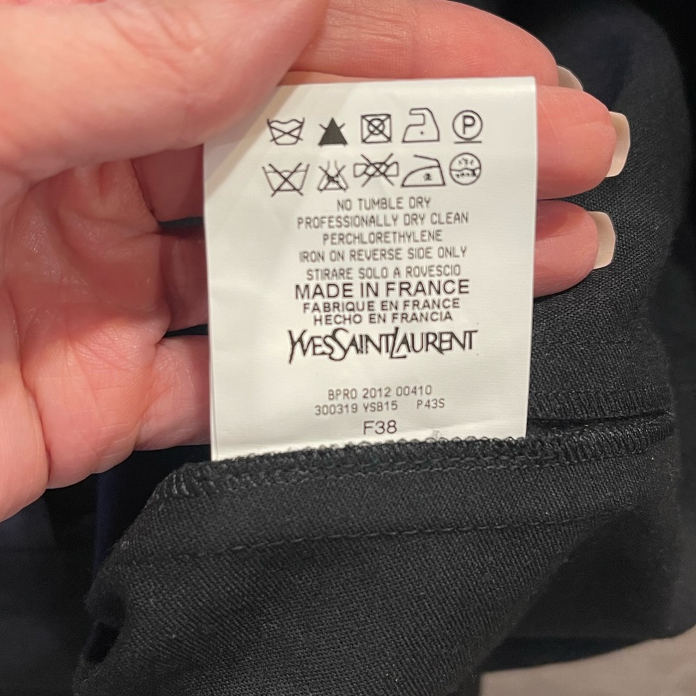 Yves Saint Laurent Classic Black Tuxedo Trousers | EU 38 US 2 - Picture 11 of 14